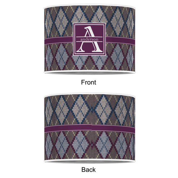 Knit Argyle 8" Drum Lampshade - APPROVAL (Poly Film)