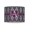 Knit Argyle 8" Drum Lampshade - FRONT (Poly Film)
