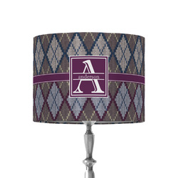 Knit Argyle 8" Drum Lamp Shade - Fabric (Personalized)