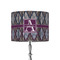 Knit Argyle 8" Drum Lampshade - ON STAND (Fabric)