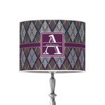 Knit Argyle 8" Drum Lamp Shade - Poly-film (Personalized)