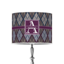 Knit Argyle 8" Drum Lamp Shade - Poly-film (Personalized)