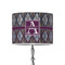 Knit Argyle 8" Drum Lampshade - ON STAND (Poly Film)