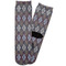 Knit Argyle Adult Crew Socks - Single Pair - Front and Back