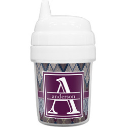 Knit Argyle Baby Sippy Cup (Personalized)