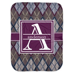 Knit Argyle Baby Swaddling Blanket (Personalized)