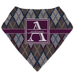 Knit Argyle Bandana Bib (Personalized)