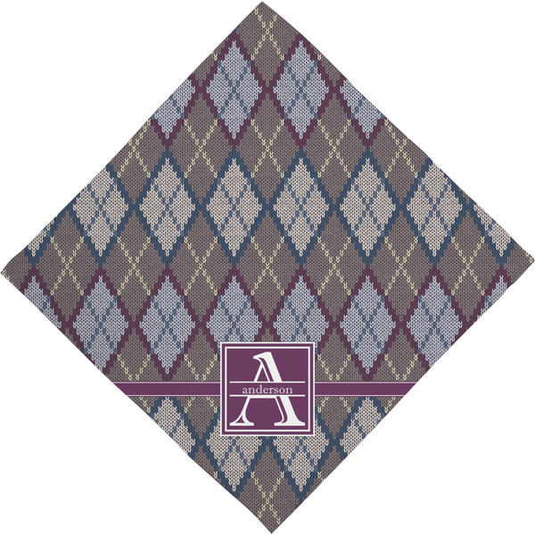 Knit Argyle Bandana - Full View