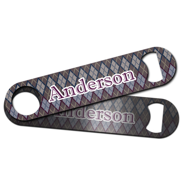 Knit Argyle Bar Bottle Opener - Main