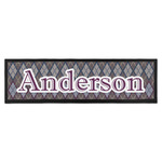 Knit Argyle Bar Mat - Large (Personalized)
