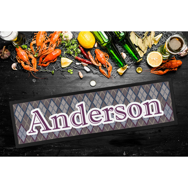 Knit Argyle Bar Mat - Large - LIFESTYLE