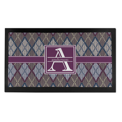 Knit Argyle Bar Mat - Small (Personalized)