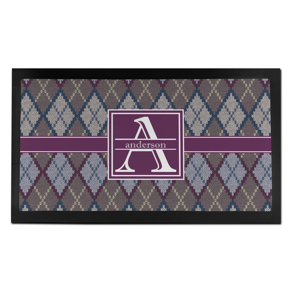 Knit Argyle Bar Mat - Small - FRONT