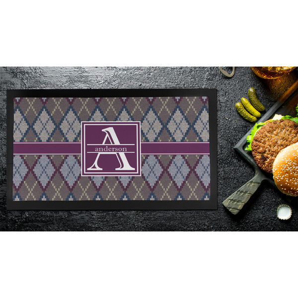 Knit Argyle Bar Mat - Small - LIFESTYLE