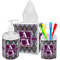 Knit Argyle Bathroom Accessories Set (Personalized)