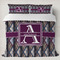 Knit Argyle Duvet Cover Set - King (Personalized)