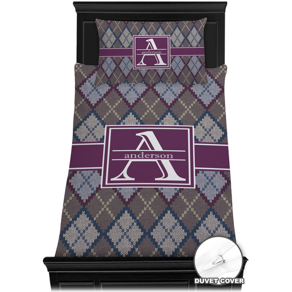 Knit Argyle Bedding Set (TwinXL) - Duvet