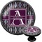 Knit Argyle Cabinet Knob (Black) (Personalized)