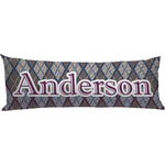 Knit Argyle Body Pillow Case (Personalized)