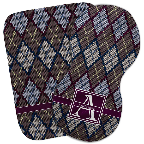 Custom Knit Argyle Burp Cloth (Personalized)