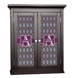 Knit Argyle Cabinet Decal - Large (Personalized)