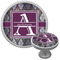 Knit Argyle Cabinet Knob (Silver) (Personalized)