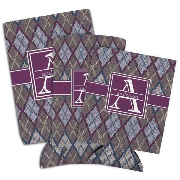 Knit Argyle Can Coolers - PARENT/MAIN