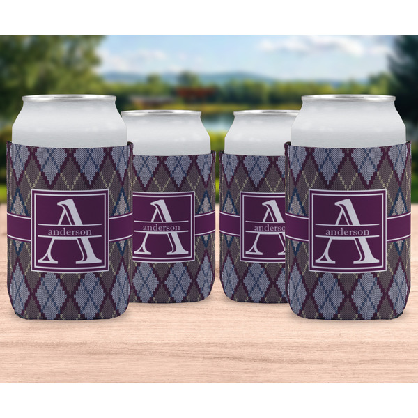 Knit Argyle Can Sleeve - LIFESTYLE