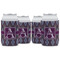 Knit Argyle Can Cooler (12 oz) - Set of 4 w/ Name and Initial
