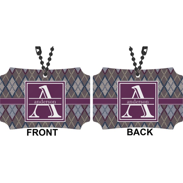 Knit Argyle Car Ornament - Berlin (Approval)