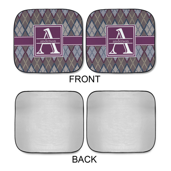 Knit Argyle Car Sun Shades - APPROVAL