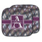 Knit Argyle Car Sun Shade - Two Piece (Personalized)