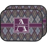 Knit Argyle Car Floor Mats (Back Seat) (Personalized)