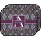 Knit Argyle Car Floor Mats (Back Seat) (Personalized)