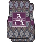 Knit Argyle Car Floor Mats (Front Seat) (Personalized)