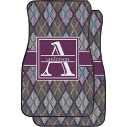 Knit Argyle Car Floor Mats (Personalized)