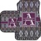 Knit Argyle Car Floor Mats Set - 2 Front & 2 Back (Personalized)