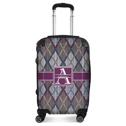 Knit Argyle Suitcase - 20" Carry On (Personalized)