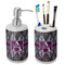 Knit Argyle Ceramic Bathroom Accessories Set (Personalized)