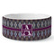 Knit Argyle Ceramic Dog Bowl - Large (Personalized)