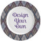 Knit Argyle Ceramic Plate w/Rim