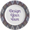 Knit Argyle Ceramic Dinner Plates (Set of 4) (Personalized)