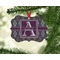 Knit Argyle Christmas Ornament (On Tree)