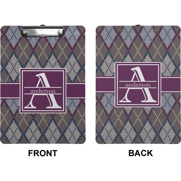 Knit Argyle Clipboard (Letter) (Front + Back)