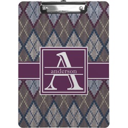Knit Argyle Clipboard (Personalized)