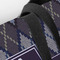Knit Argyle Closeup of Tote w/Black Handles