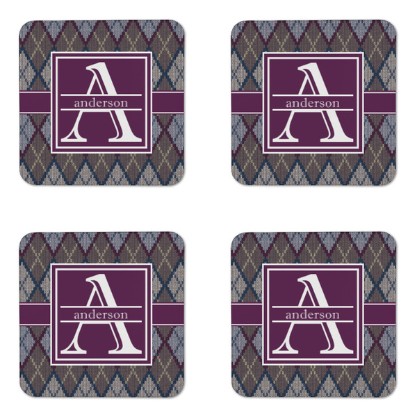 Knit Argyle Coaster Set - APPROVAL