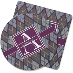Knit Argyle Rubber Backed Coaster (Personalized)