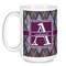 Knit Argyle Coffee Mug - 15 oz - White
