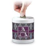 Knit Argyle Coin Bank (Personalized)